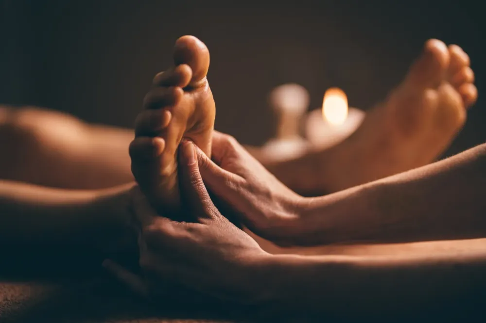 automassage des pieds
